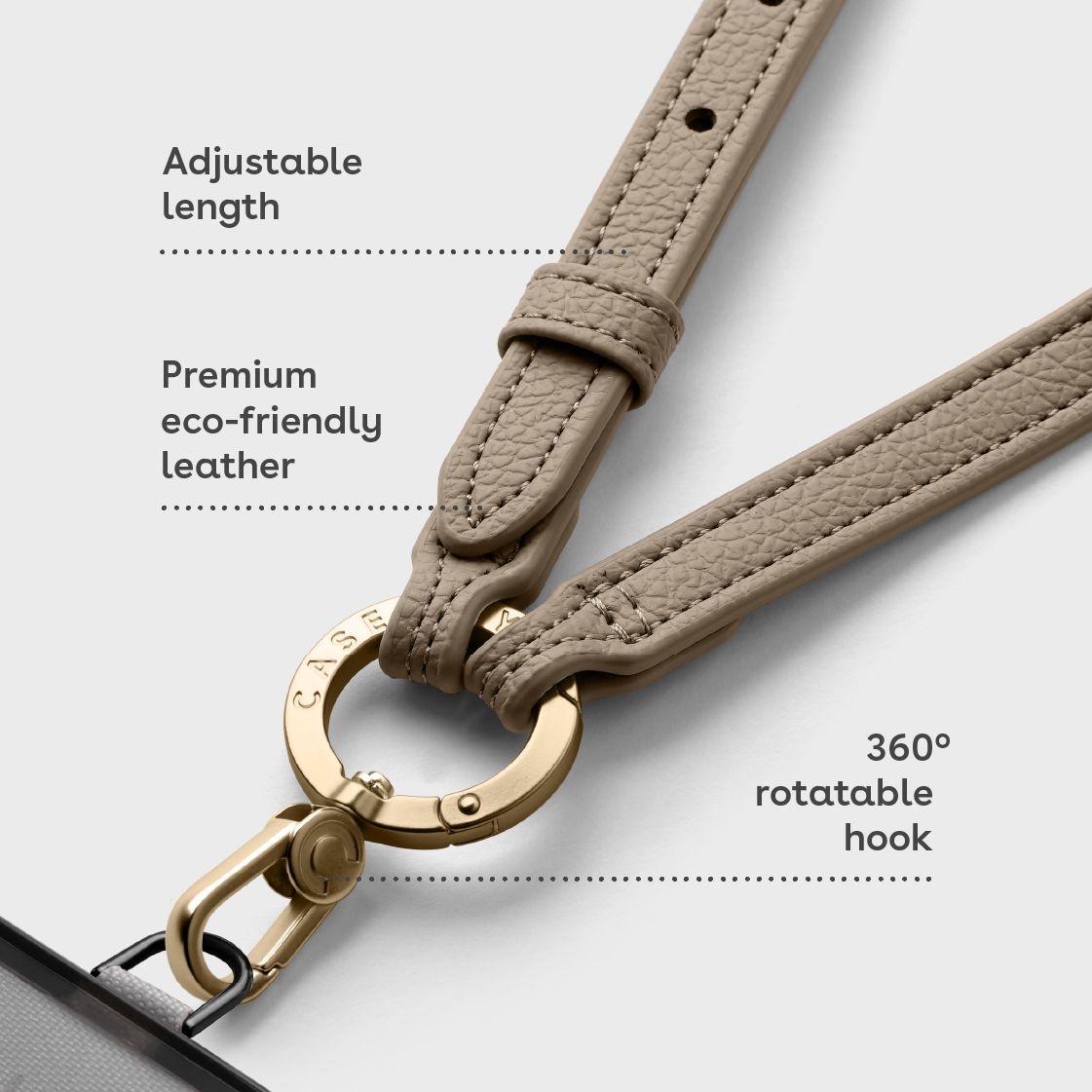 CASETiFY Cross Body Leather Phone Strap