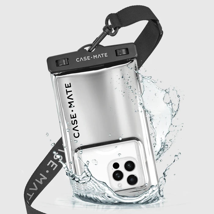 Case-Mate Waterproof Floating Phone Pouch - Silver Chrome