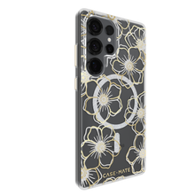 Load image into Gallery viewer, Case-Mate Samsung Galaxy S25 Plus / S25 Ultra Floral Gems Magnetic Case - Gold
