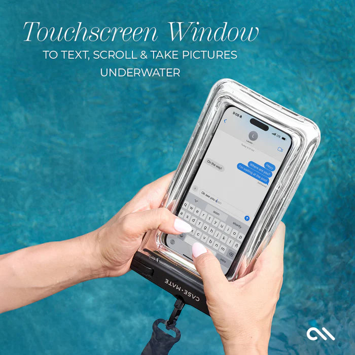 Case-Mate Waterproof Floating Phone Pouch - Silver Chrome