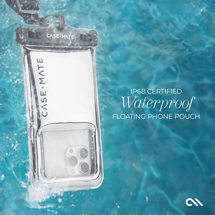 Case-Mate Waterproof Floating Phone Pouch - Silver Chrome