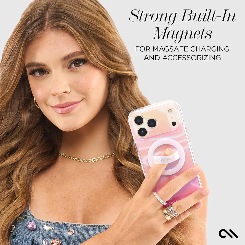 Case-Mate iPhone 17 Series Peach Bubble MagSafe Case