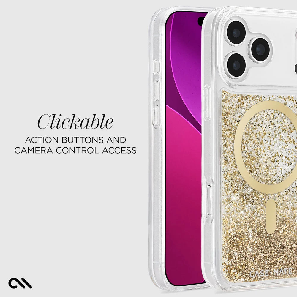 Case-Mate iPhone 17 Series Gold Waterfall MagSafe Case