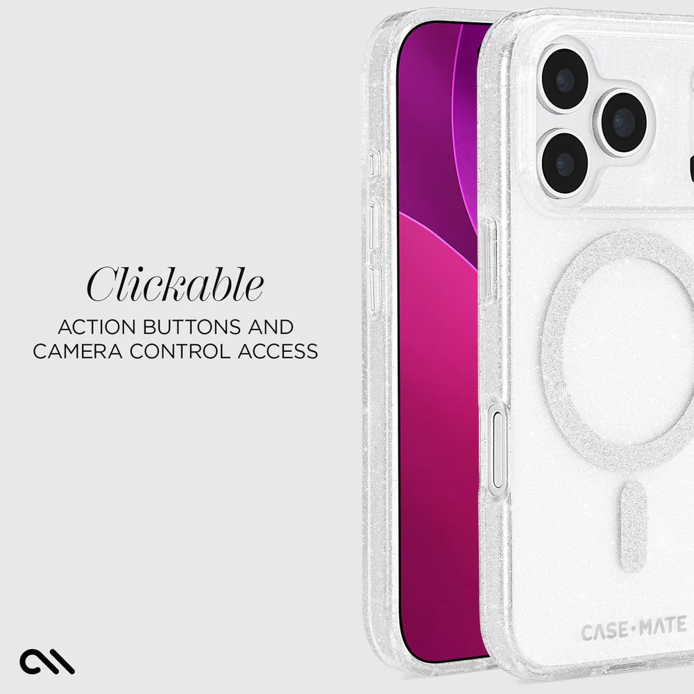 Case-Mate iPhone 17 Series Twilight Silver Twinkle MagSafe Case