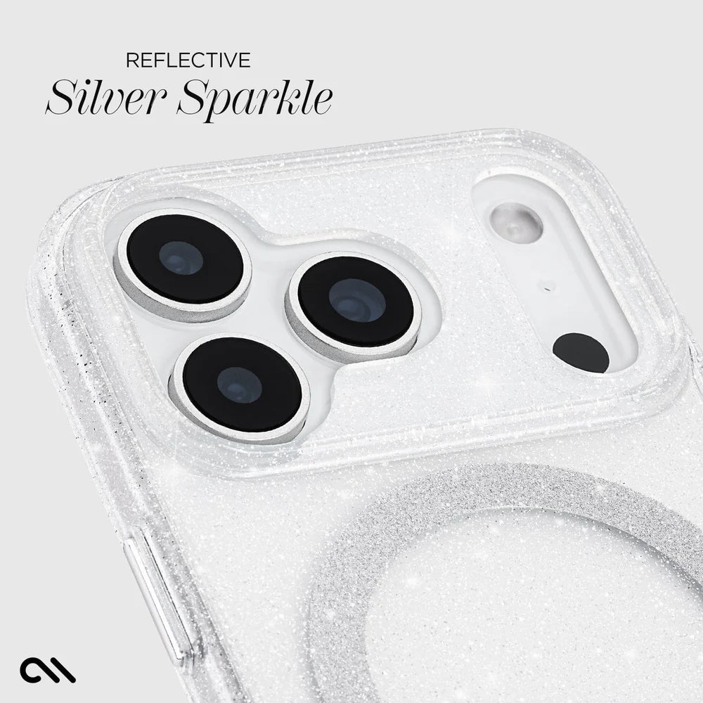Case-Mate iPhone 17 Series Twilight Silver Twinkle MagSafe Case