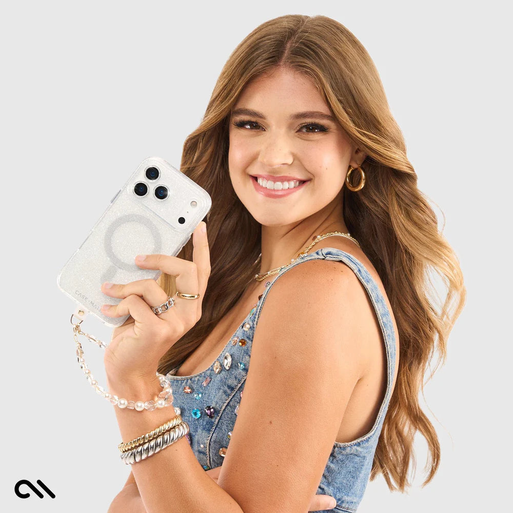 Case-Mate iPhone 17 Series Twilight Silver Twinkle MagSafe Case