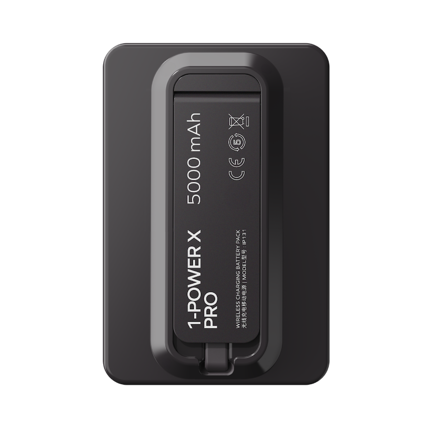 [CCC Certified] Momax IP131 1-Power X Pro Magnetic Wireless Power Bank 5000mAh With Built-In USB-C Cable