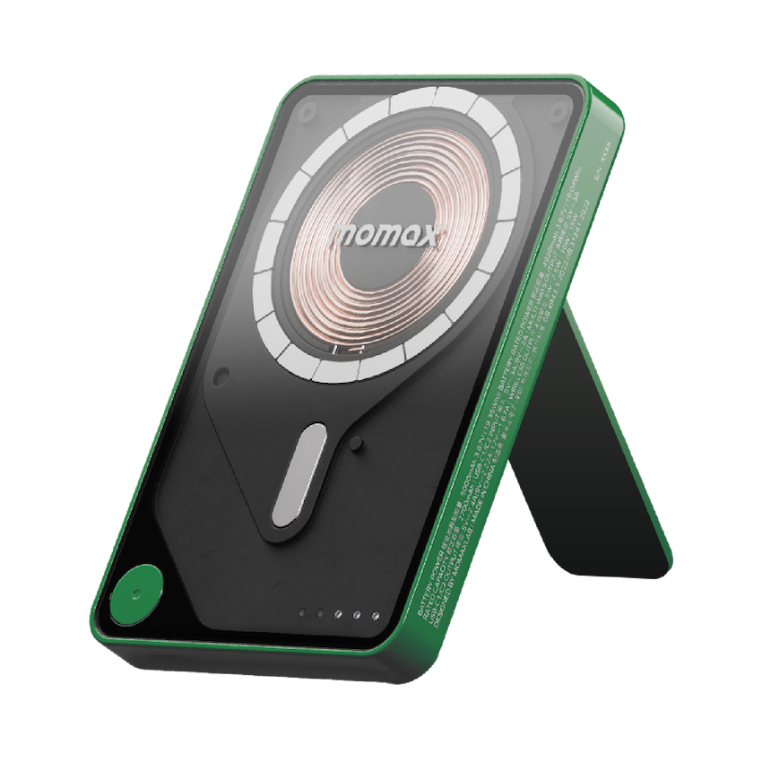 [CCC Certified] Momax IP131 1-Power X Pro Magnetic Wireless Power Bank 5000mAh With Built-In USB-C Cable