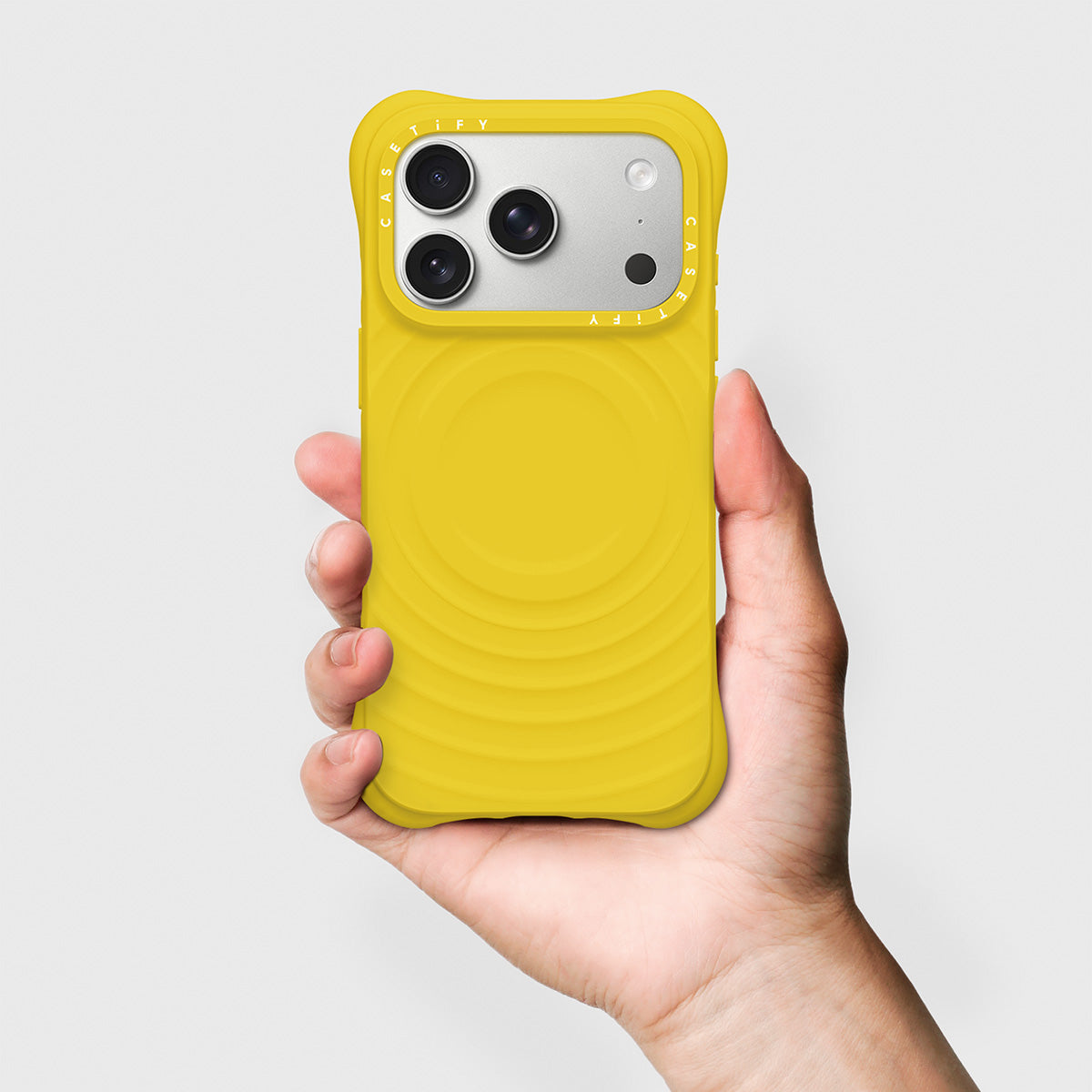 CASETiFY Magsafe The Ripple Case for iPhone 17 Series - Volt Yellow