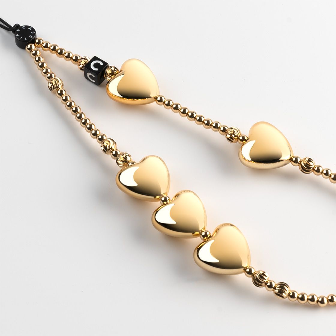 CASETiFY Phone Charm - Hearts Of Gold