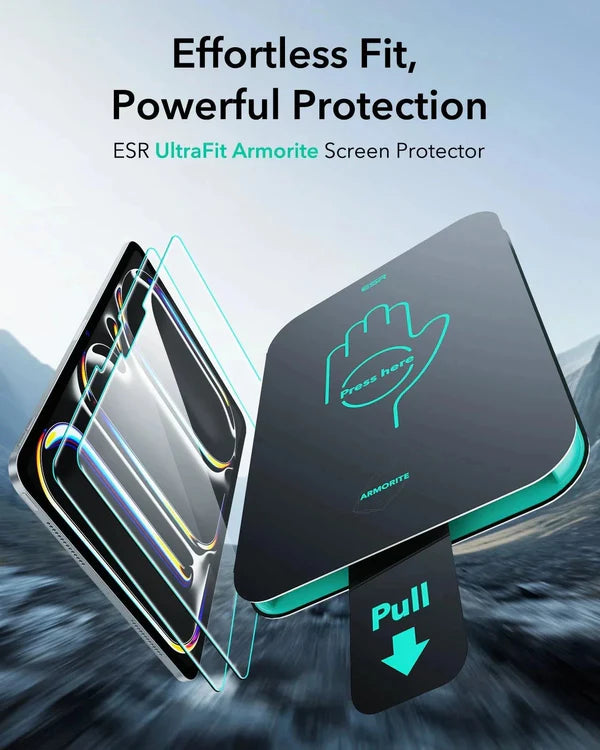 ESR iPad Pro 11" (2025/2024) UltraFit Armorite Tempered Glass 2pcs Pack