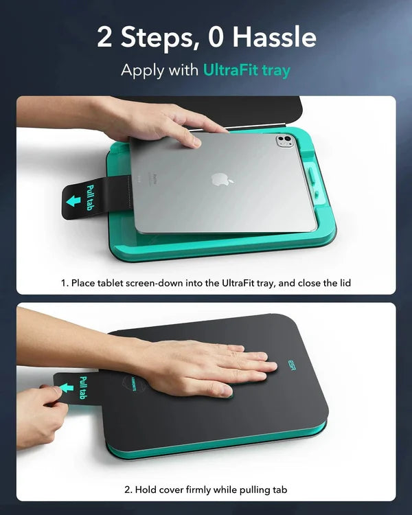 ESR iPad Pro 11" (2025/2024) UltraFit Armorite Tempered Glass 2pcs Pack