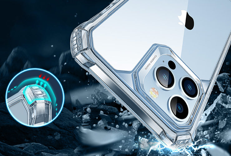 ESR iPhone 13 Pro Max Air Armor 360 Tough Case with Tempered Glass Set - Clear