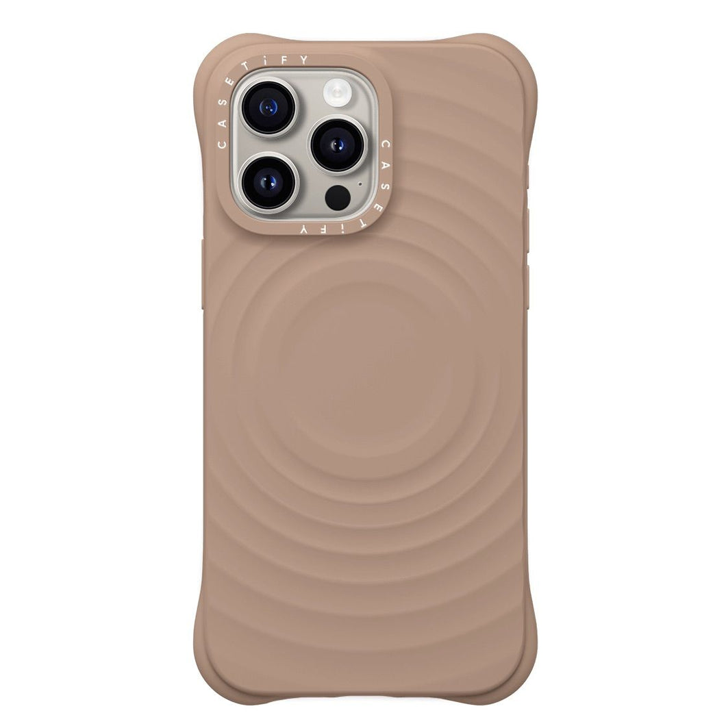 CASETiFY Magsafe The Ripple Case for iPhone 15 Pro Max - Latte