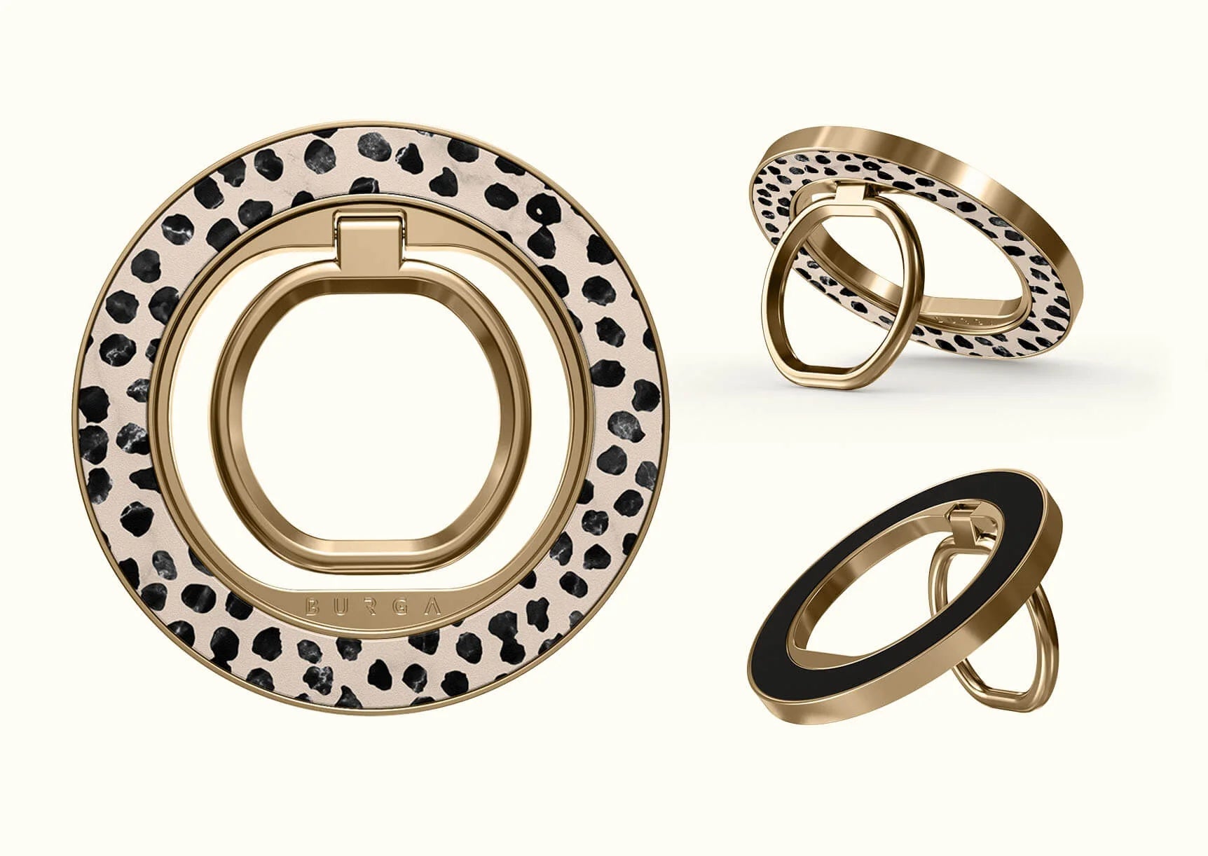 BURGA Magnetic Gold Ring Holder