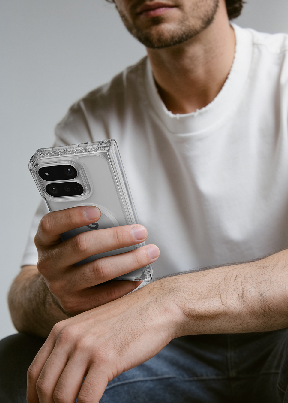ITSKINS Google Pixel 11 Pro Fold Hybrid Clear Hinge (MagSafe Compatible) - Transparent