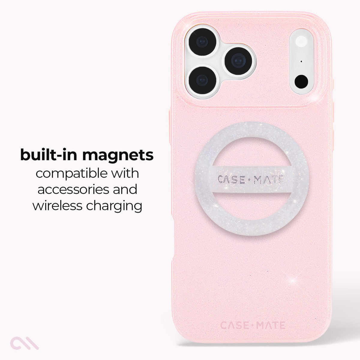 Case-Mate iPhone 18 / 17 Pro / Pro Max Twinkle MagSafe Case - Ballet Pink