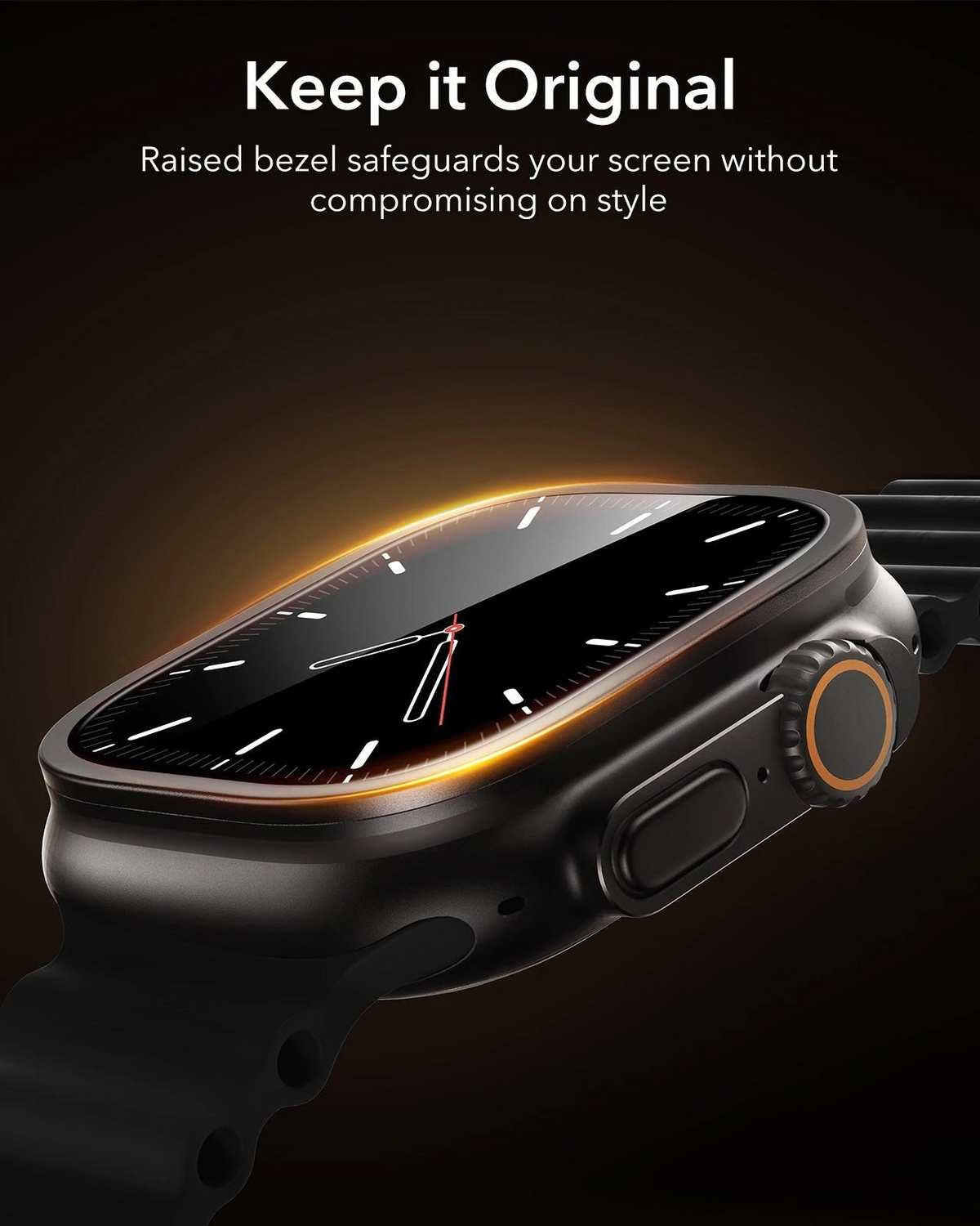 ESR Apple Watch Ultra 49mm Armorite® Pro Tempered Glass (2pcs Pack) - For Apple Watch Ultra 3/ Ultra 2/ Ultra (49mm)