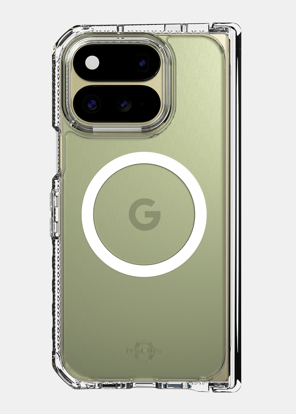 ITSKINS Google Pixel 11 Pro Fold Hybrid Clear Hinge (MagSafe Compatible) - Transparent