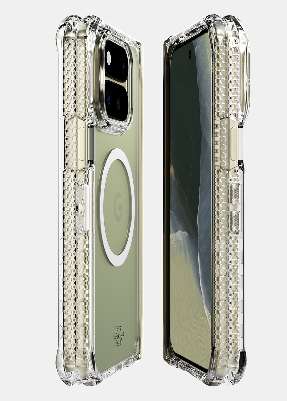 ITSKINS Google Pixel 11 Pro Fold Hybrid Clear Hinge (MagSafe Compatible) - Transparent