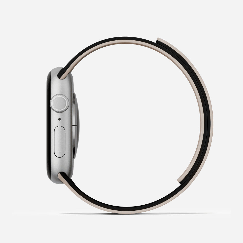 MOFT Snap Watch Band for Apple Watch 40mm/41mm/42mm & 44mm/45mm/46mm/49mm - Jet Black Beach White