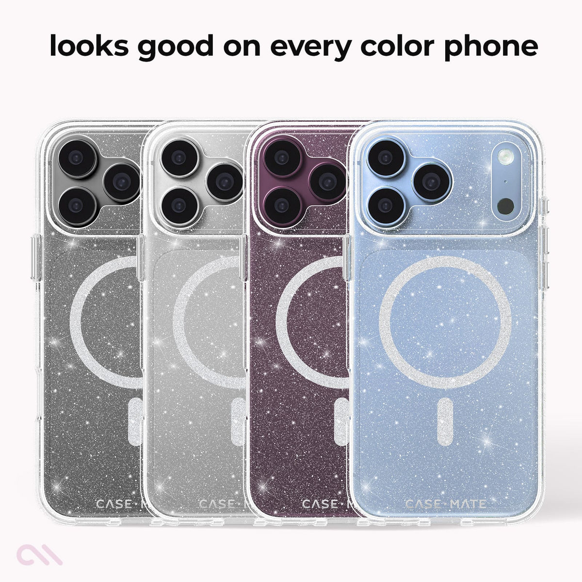 Case-Mate iPhone 18 / 17 Pro / Pro Max Twinkle MagSafe Case - Twilight Silver