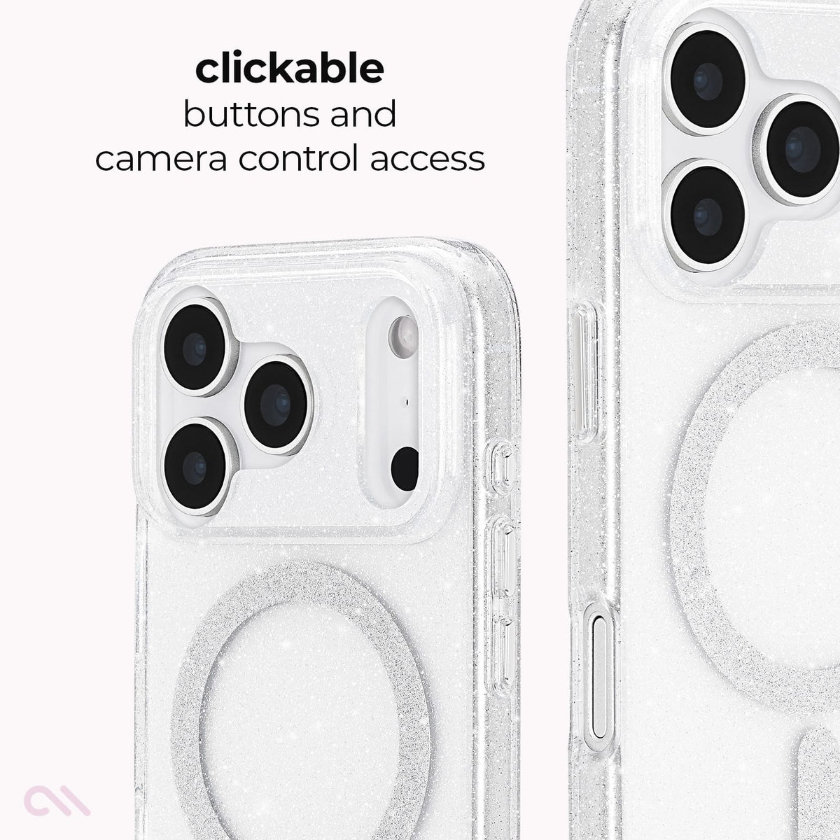 Case-Mate iPhone 18 / 17 Pro / Pro Max Twinkle MagSafe Case - Twilight Silver