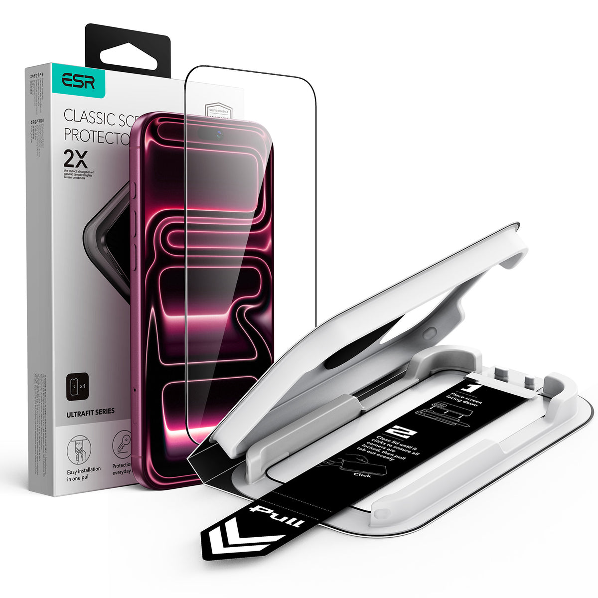 ESR iPhone 18 / 17 Pro / Pro Max - UltraFit Classic Screen Protector - 1pc or 2 pcs Pack