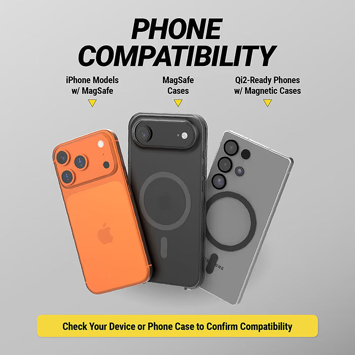 Scosche MagicMount Charge Pro Flip - 25W Qi2 Magnetic Wireless Car Charging Phone Mount