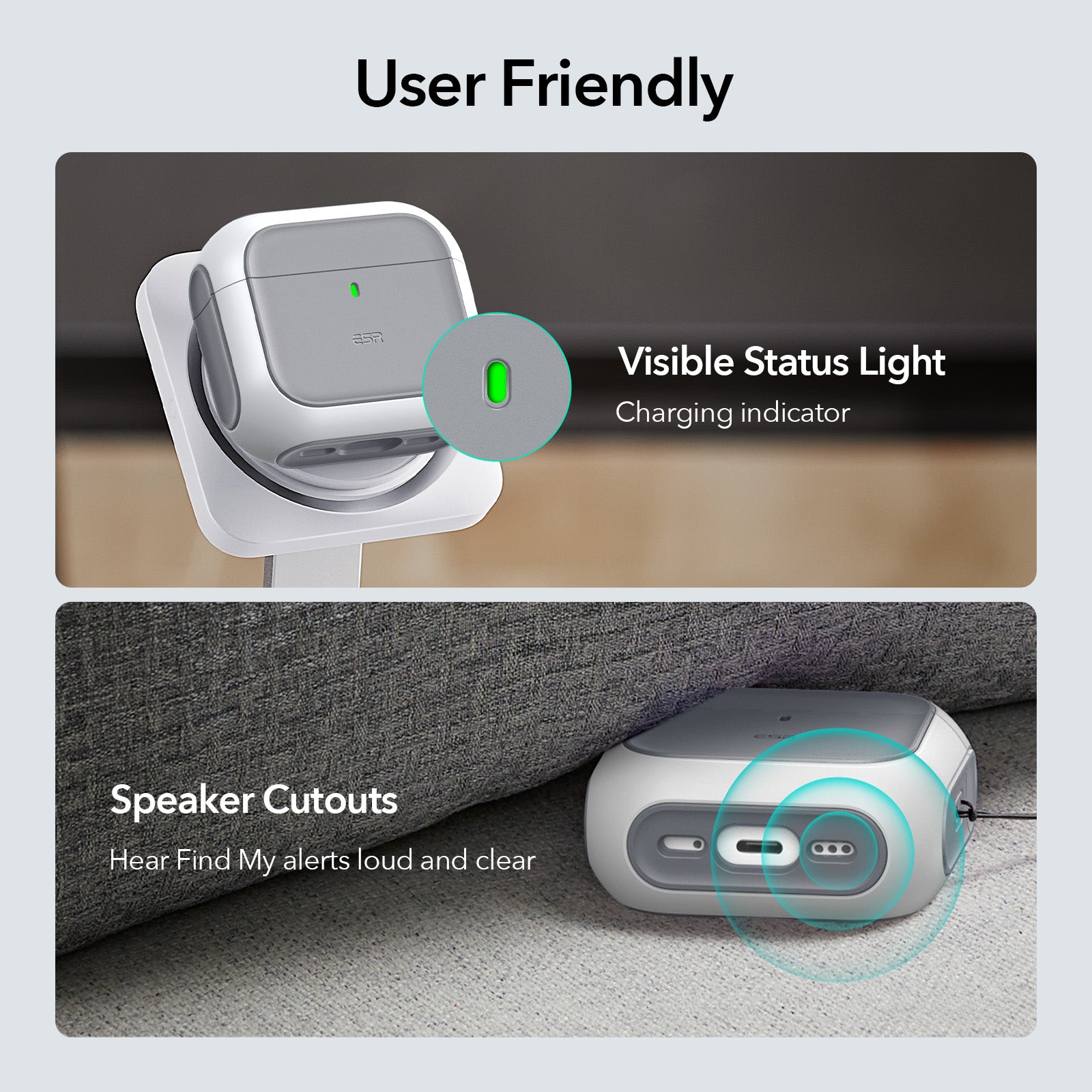 ESR AirPods 4 Orbit Hybrid Case with HaloLock