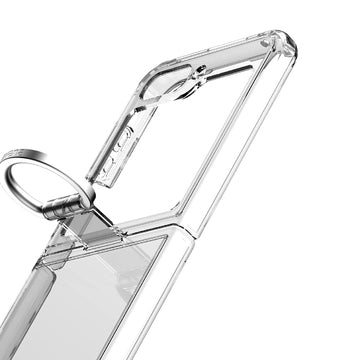 Avana Creations Samsung Galaxy Z Flip 5 Ice With Ring Clear Case - Transparent