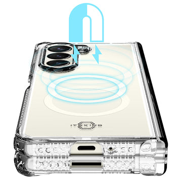 ITSKINS Z Fold 5 HYBRID R//CLEAR HINGE Compatible with MagSafe