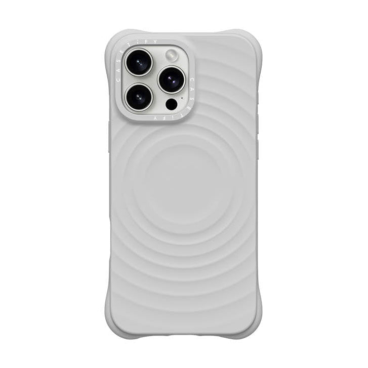 CASETiFY Magsafe The Ripple Case for iPhone 16 Pro Max - Pebble Grey