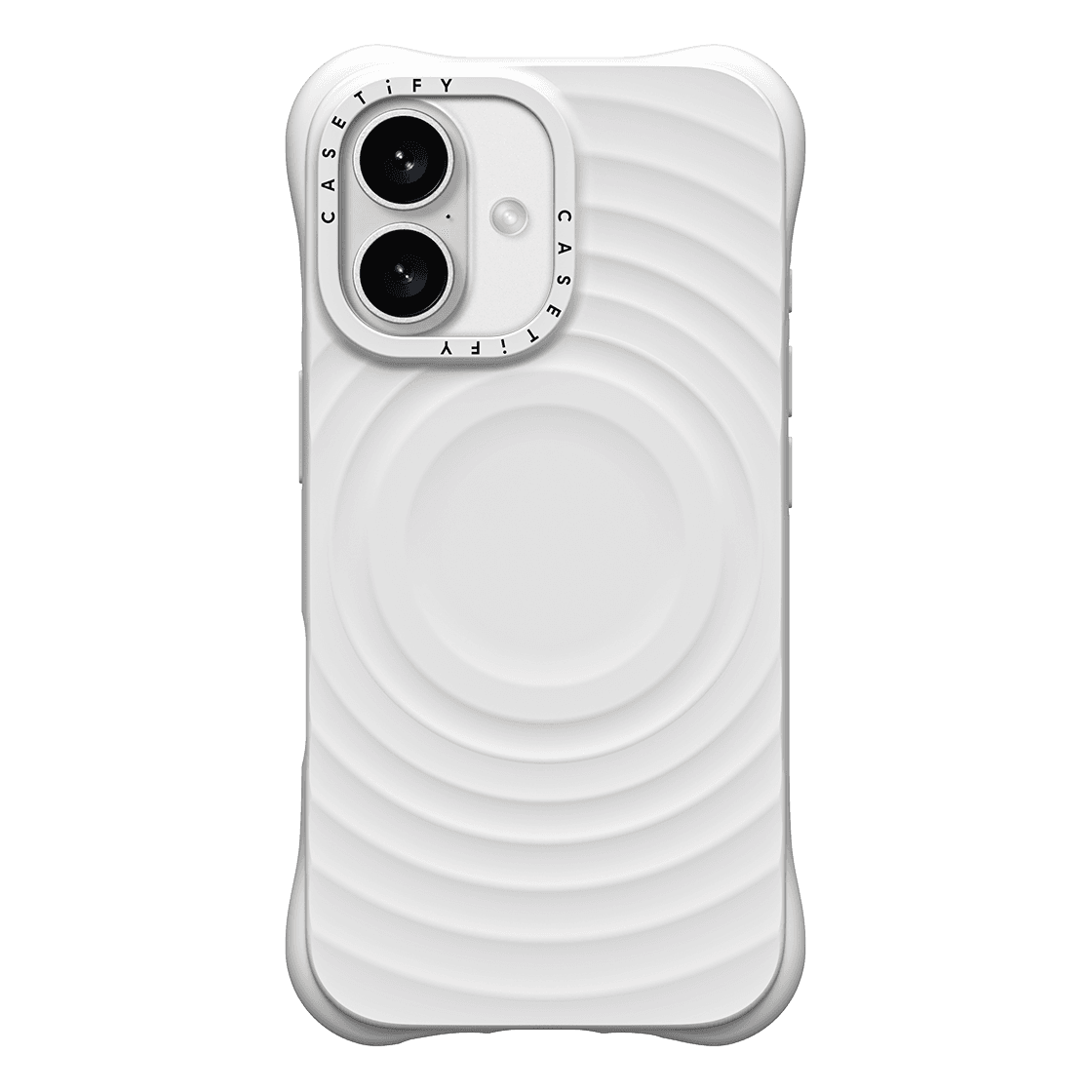 CASETiFY Magsafe The Ripple Case for iPhone 16 - The White Case