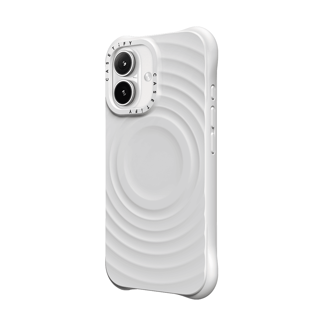 CASETiFY Magsafe The Ripple Case for iPhone 16 - The White Case