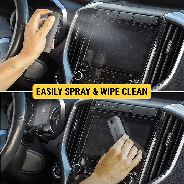 Scosche 2-in-1 Screen Cleaning Portable Mister with Microfiber Bottle Wiper