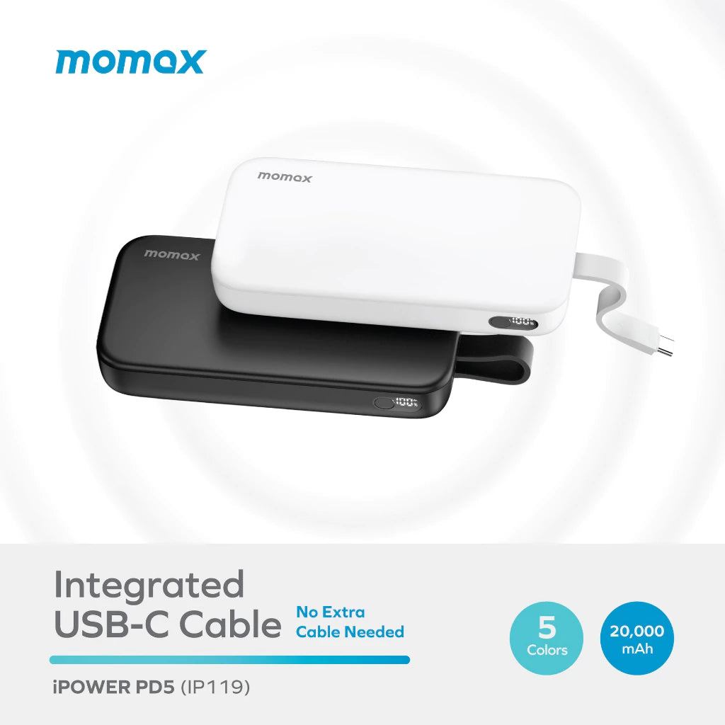 Momax [IP119] iPower 20W PD5 Powerbank 20,000mAh