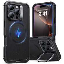 Load image into Gallery viewer, iPhone 16 Series Cyber Armor Case with Stash Stand (HaloLock)
