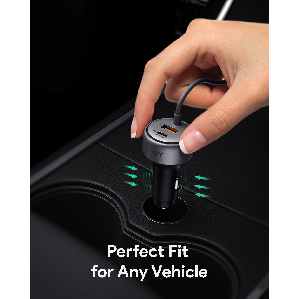 Aukey CC-P1 Pathfinder Mix 3 66W Fast Charging Car Charger