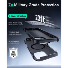 Load image into Gallery viewer, iPhone 16 Series Cyber Armor Case with Stash Stand (HaloLock)
