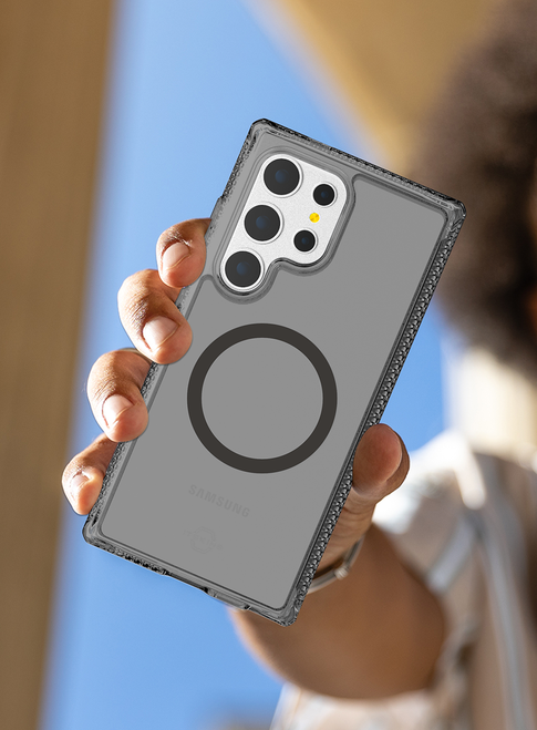 ITSKINS Samsung Galaxy S24 Ultra Hybrid R Vapor (MagSafe Compatible) - Smoke