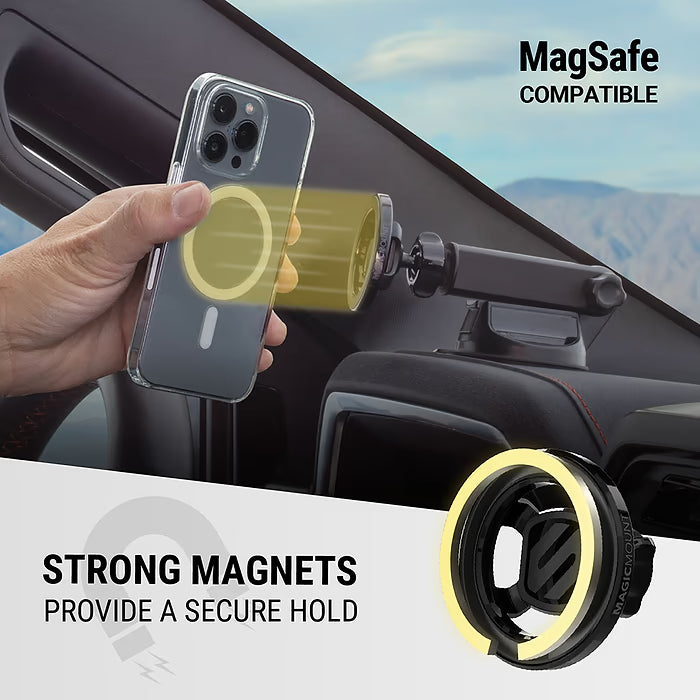 Scosche MagicMount MS Flip Window/Dash - Extended Arm Magnetic Phone Mount