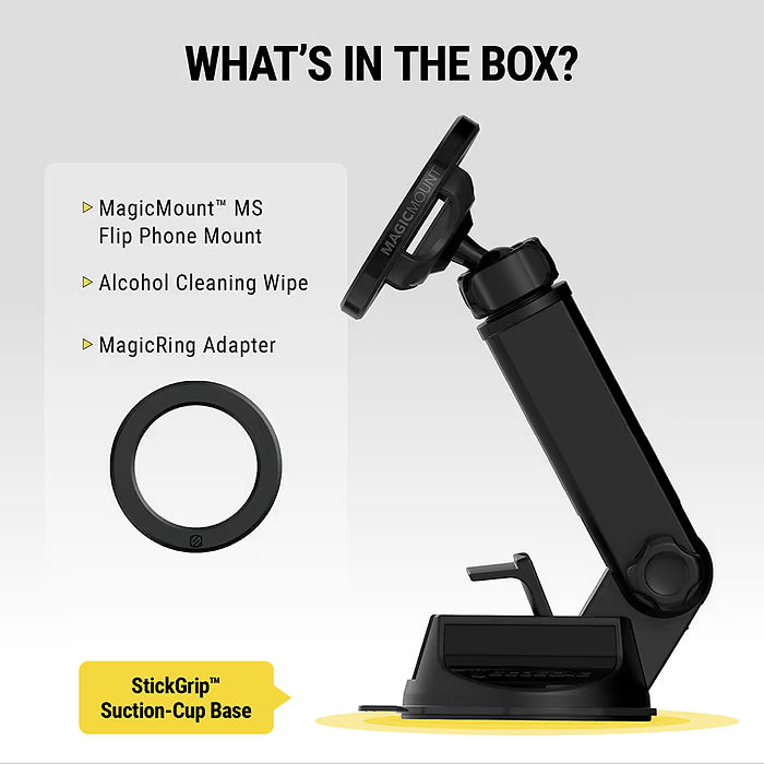 Scosche MagicMount MS Flip Window/Dash - Extended Arm Magnetic Phone Mount