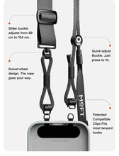 Load image into Gallery viewer, MOFT Everywhere Phone Lanyard - Jet Black
