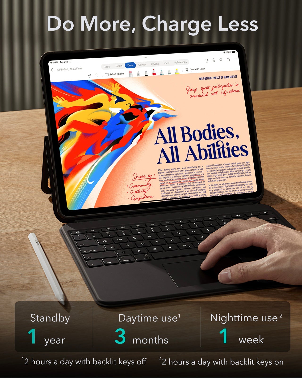 ESR iPad Pro 11" (2024/2025) Ascend Keyboard Case