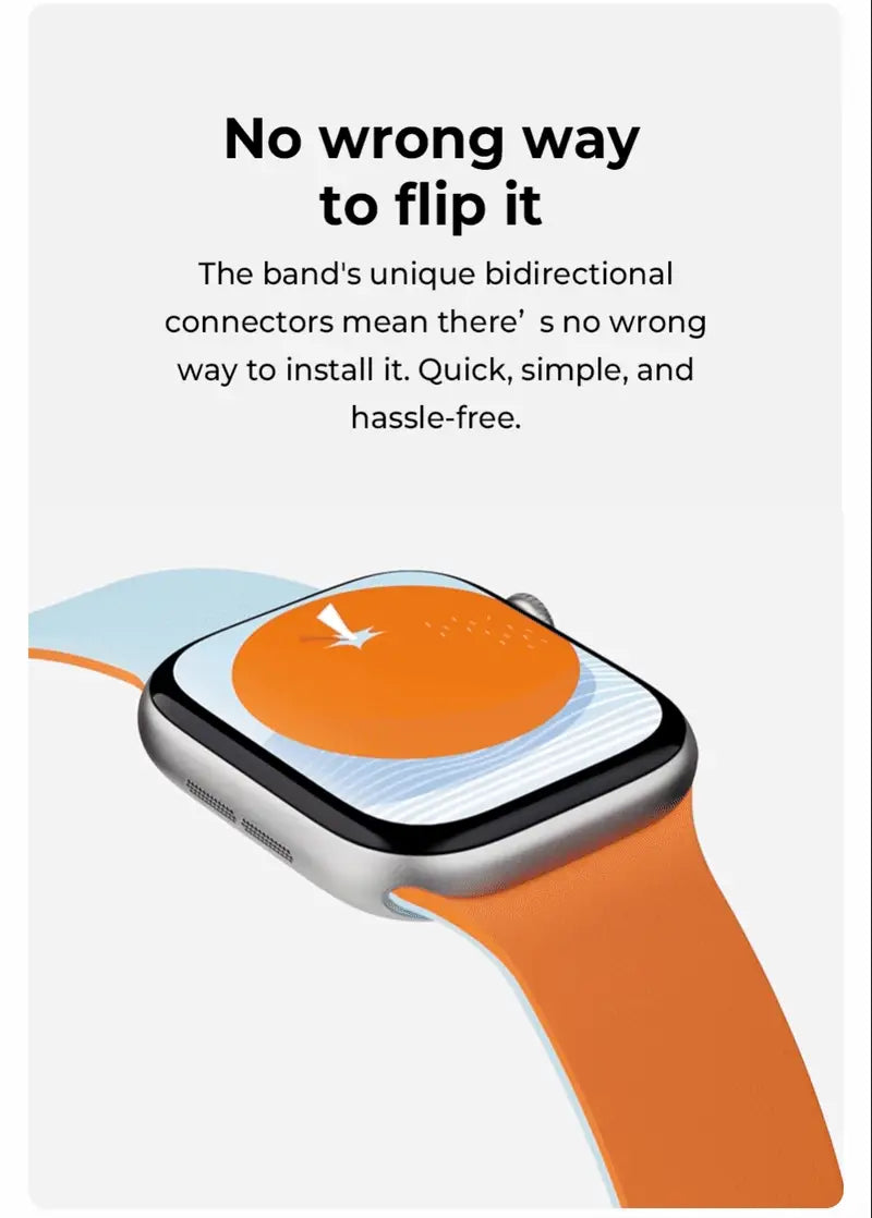 MOFT Snap Watch Band for Apple Watch 40mm/41mm/42mm & 44mm/45mm/46mm/49mm - Jet Black Beach White