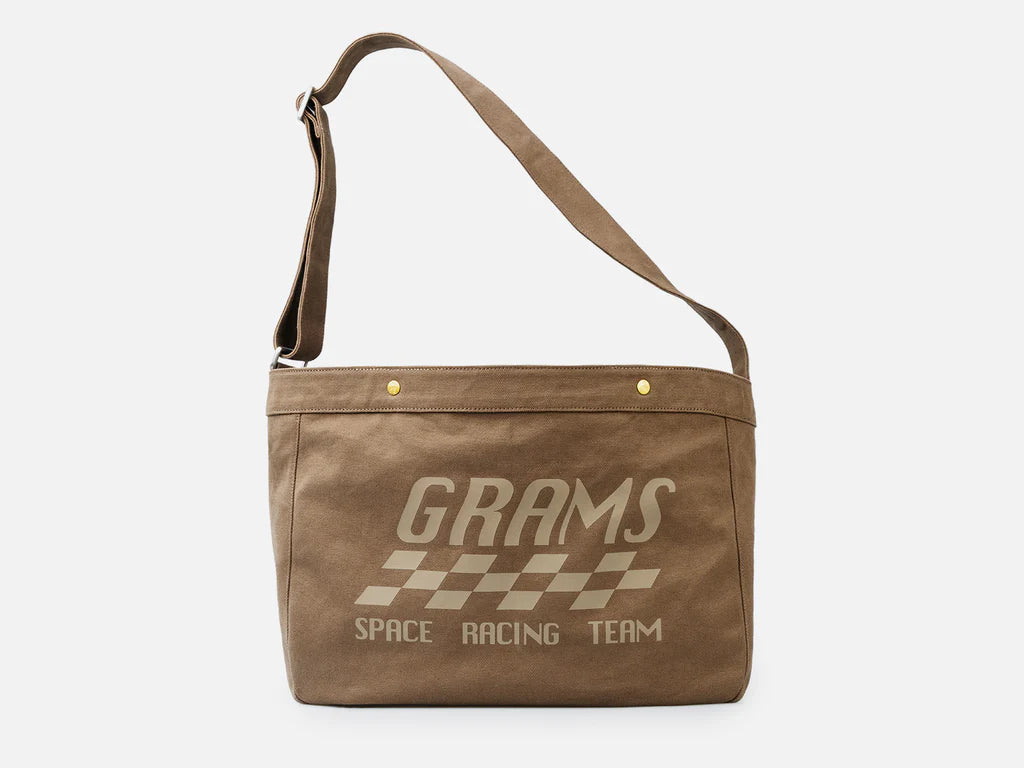[Limited Edition] Grams(28) 184 Weekender Tote Bag - Pebbled Suede Dark Brown x MV Agusta