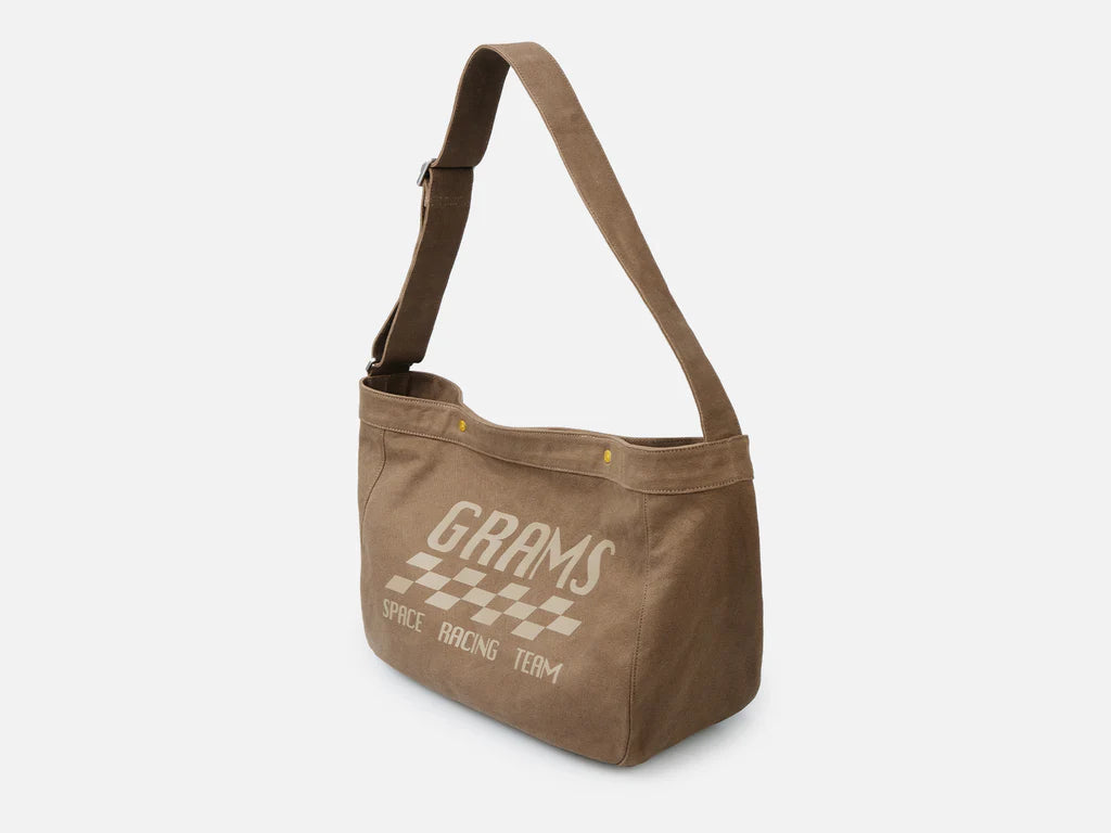 [Limited Edition] Grams(28) 184 Weekender Tote Bag - Pebbled Suede Dark Brown x MV Agusta
