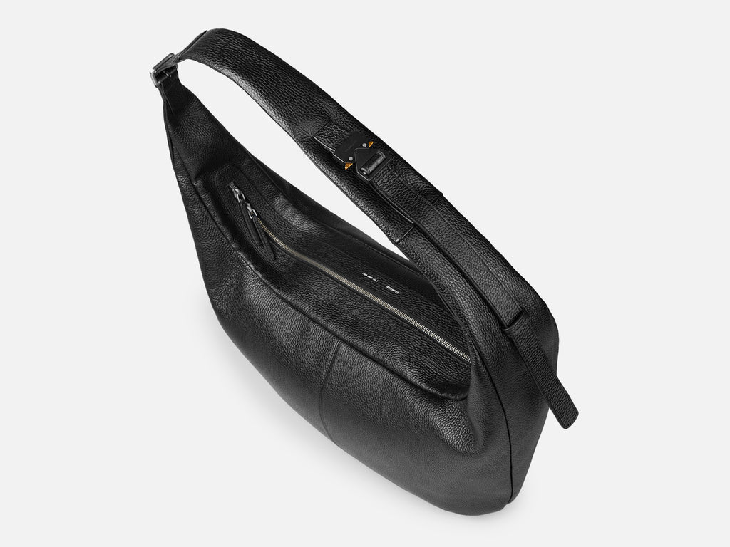 Grams(28) 191 Rio Crossbody Bag - Pebbled Black