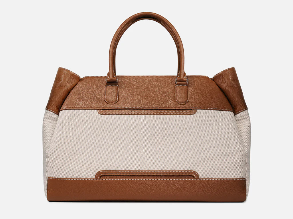 Grams(28) 184 Weekender Tote Bag Canvas Version - Pebbled Lion x La Siesta